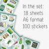 100Pcs Pickle Stickers for Water Bottle and Laptop - Pickle Party Supplies, Decorations - Food and Fun Stickers, Gifts for Women & Men view 2