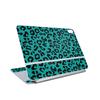 Carbon Fiber Skin Compatible with Apple Magic Keyboard for iPad Air 13-inch (M3) 2025 - Teal Leopard - Premium 3M Vinyl Protective Wrap Decal Cover - Easy to Apply | Crafted in The USA by MightySkins view 1
