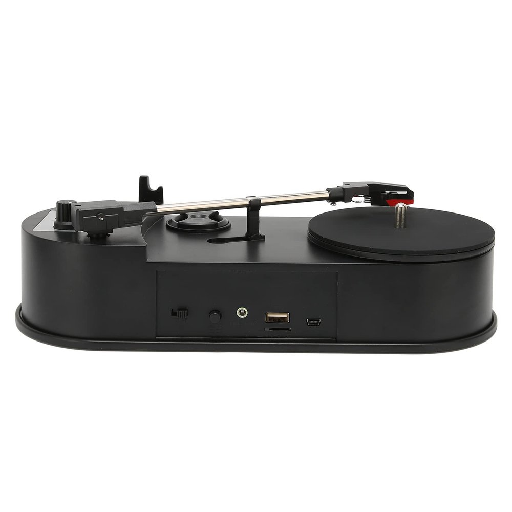 Acouto Portable Record Player with USB Turntable to MP3 Converter for Music Lovers