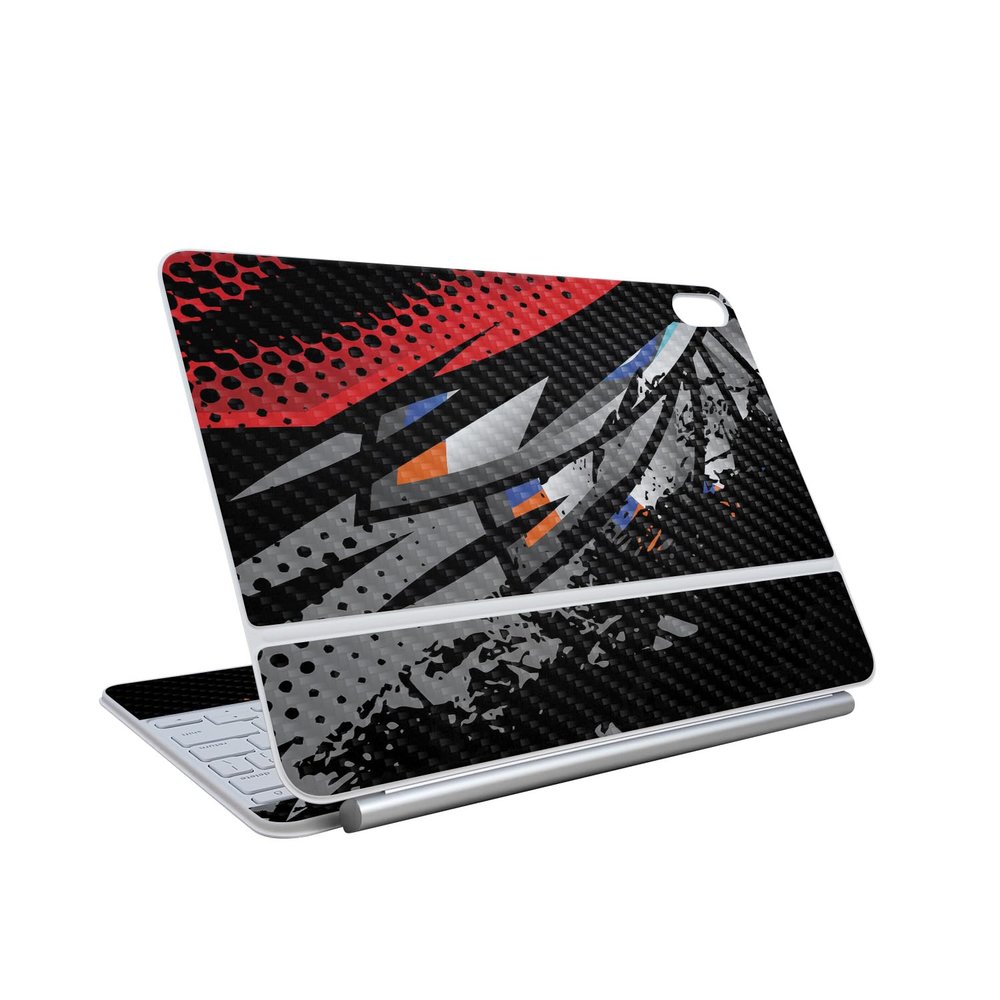 Carbon Fiber Skin Compatible with Apple Magic Keyboard for iPad Air 13-inch (M3) 2025 - Blade Fan - Premium 3M Vinyl Protective Wrap Decal Cover - Easy to Apply | Crafted in The USA by MightySkins