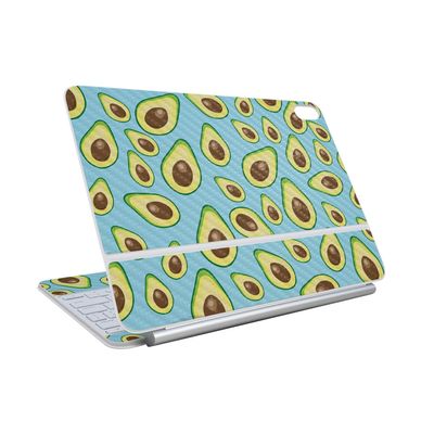 Carbon Fiber Skin Compatible With Apple Magic Keyboard for iPad Air 11-inch (M3) 2025 - Blue Avocados - Premium 3M Vinyl Protective Wrap Decal Cover - Easy To Apply | Crafted in the USA by MightySkins