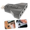 Artibetter Audio Adapter External 7.1 Channel Sound Card Stereo Sound Adapter 2 Output Jacks 2 Mic Inputs for view 3