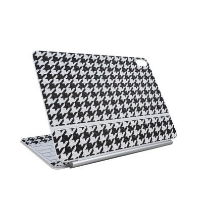 Carbon Fiber Skin Compatible with Apple Magic Keyboard for iPad Air 13-inch (M3) 2025 - Houndstooth - Premium 3M Vinyl Protective Wrap Decal Cover - Easy to Apply | Crafted in The USA by MightySkins