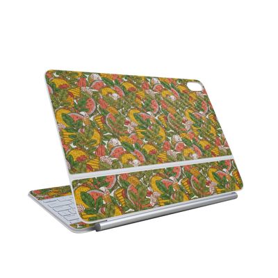 Carbon Fiber Skin Compatible with Apple Magic Keyboard for iPad Air 13-inch (M3) 2025 - Summer Lunch - Premium 3M Vinyl Protective Wrap Decal Cover - Easy to Apply | Crafted in The USA by MightySkins