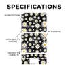 Carbon Fiber Skin Compatible with Apple Magic Keyboard for iPad Air 13-inch (M3) 2025 - Daisies - Premium 3M Vinyl Protective Wrap Decal Cover - Easy to Apply | Crafted in The USA by MightySkins view 2
