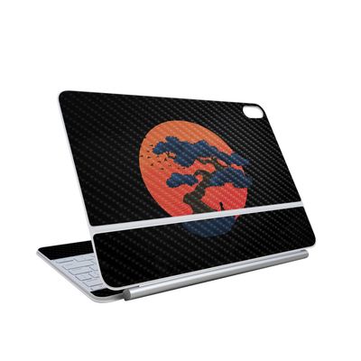Carbon Fiber Skin Compatible with Apple Magic Keyboard for iPad Air 13-inch (M3) 2025 - Meditation - Premium 3M Vinyl Protective Wrap Decal Cover - Easy to Apply | Crafted in The USA by MightySkins