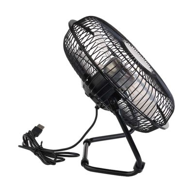 ARTIBETTER 2-mode Metal Fan 8-inch Rotatable Portable Quiet for Laptop/desktop/car 120cm Cable