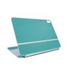 Carbon Fiber Skin Compatible with Apple Magic Keyboard for iPad Air 13-inch (M3) 2025 - Solid Turquoise - Premium 3M Vinyl Protective Wrap Decal Cover - Easy to Apply | Made in The USA by MightySkins view 1