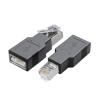 DRAGONRUN Pack of 2 USB to RJ45 Ethernet Adapter Networking Adapter USB2.0 Female to Ethernet Male Converters for Modems Desktop view 1