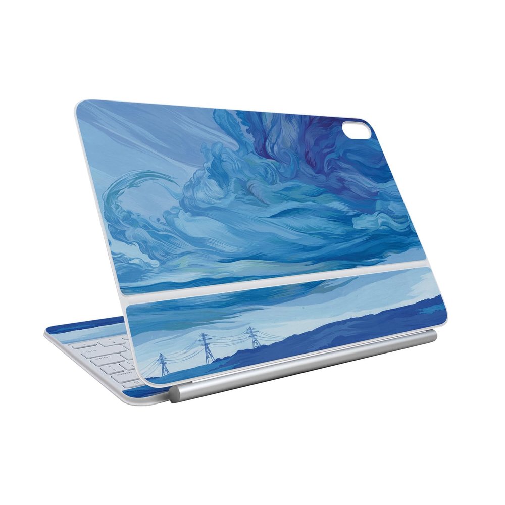 Skin Compatible with Apple Magic Keyboard for iPad Air 11-inch (M3) 2025 - Cell Phone Towers - Premium 3M Vinyl Protective Wrap Decal Cover - Easy to Apply | Crafted in The USA by MightySkins
