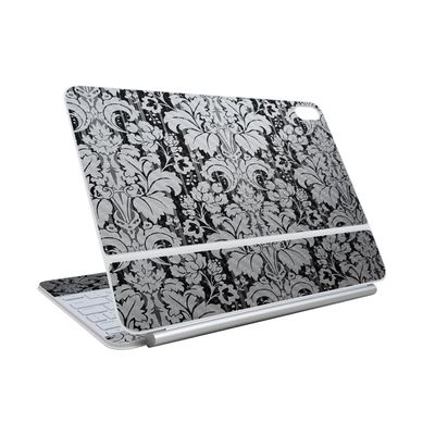 Carbon Fiber Skin Compatible with Apple Magic Keyboard for iPad Air 11-inch (M3) 2025 - Floral Retro - Premium 3M Vinyl Protective Wrap Decal Cover - Easy to Apply | Crafted in The USA by MightySkins