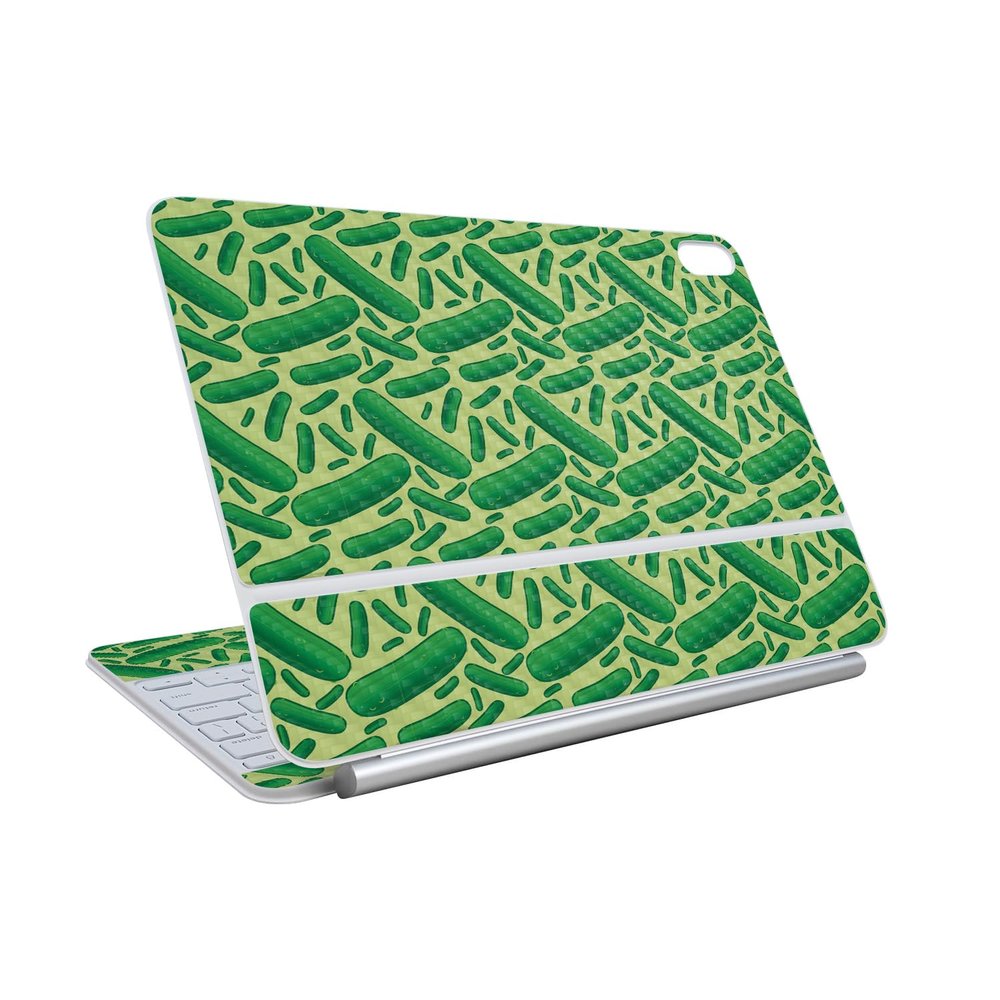 Carbon Fiber Skin Compatible with Apple Magic Keyboard for iPad Air 11-inch (M3) 2025 - Pickles - Premium 3M Vinyl Protective Wrap Decal Cover - Easy to Apply | Crafted in The USA by MightySkins