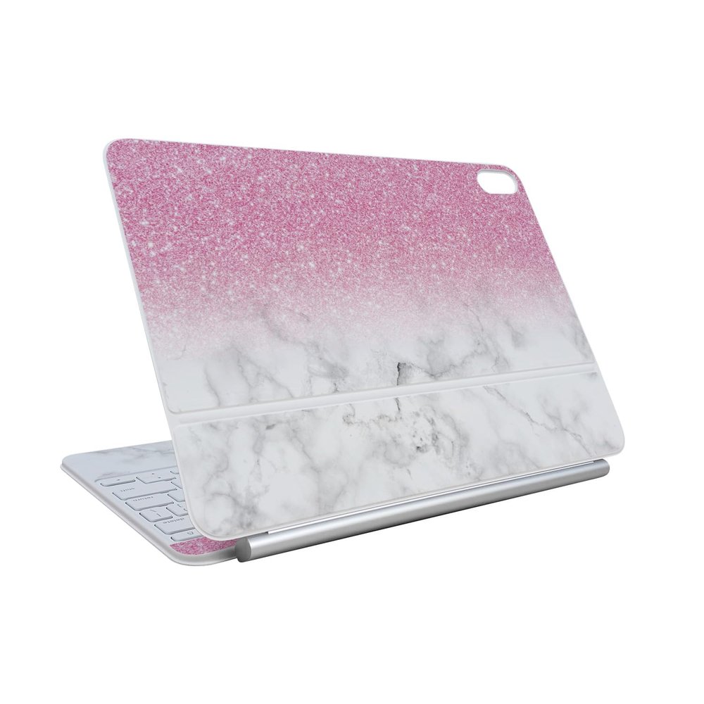 Skin Compatible with Apple Magic Keyboard for iPad Air 11-inch (M3) 2025 - Marble Glitz - Premium 3M Vinyl Protective Wrap Decal Cover - Easy to Apply | Crafted in The USA by MightySkins