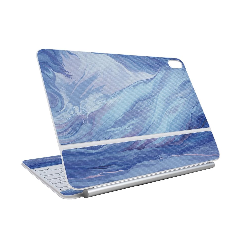 Carbon Fiber Skin Compatible with Apple Magic Keyboard for iPad Air 11-inch (M3) 2025 - Imaginary - Premium 3M Vinyl Protective Wrap Decal Cover - Easy to Apply | Crafted in The USA by MightySkins