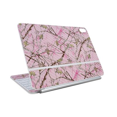 Carbon Fiber Skin Compatible with Apple Magic Keyboard for iPad Air 11-inch (M3) 2025 - Conceal Pink - Premium 3M Vinyl Protective Wrap Decal Cover - Easy to Apply | Crafted in The USA by MightySkins