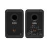 Kanto REN MB Bluetooth Powered Bookshelf Speakers - Matte Black Pair S6 Angled Desktop Speaker Stands for Large Speakers - Black Pair (2024) view 3