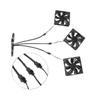 BOXUWFO HONGP 1 to 2/3/4 Way Tap Sleeve Extension Braided Cable Extension Fan Connector 4-pin 1 to 3 Way PWM Fan Splitter Cable Cooled(1 in 5) view 4
