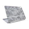 Carbon Fiber Skin Compatible with Apple Magic Keyboard for iPad Air 11-inch (M3) 2025 - Gray Polygon - Premium 3M Vinyl Protective Wrap Decal Cover - Easy to Apply | Crafted in The USA by MightySkins view 1