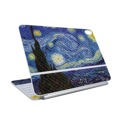 Carbon Fiber Skin Compatible with Apple Magic Keyboard for iPad Air 11-inch (M3) 2025 - Starry Night - Premium 3M Vinyl Protective Wrap Decal Cover - Easy to Apply | Crafted in The USA by MightySkins