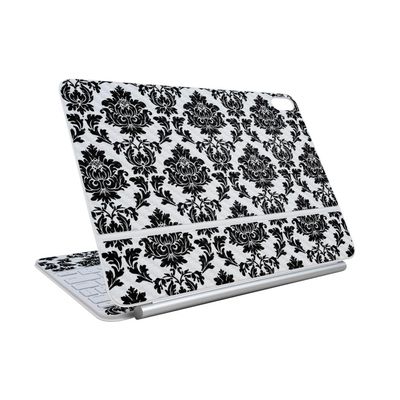 Carbon Fiber Skin Compatible with Apple Magic Keyboard for iPad Air 11-inch (M3) 2025 - Vintage Damask - Premium 3M Vinyl Protective Wrap Decal Cover - Easy to Apply | Made in The USA by MightySkins