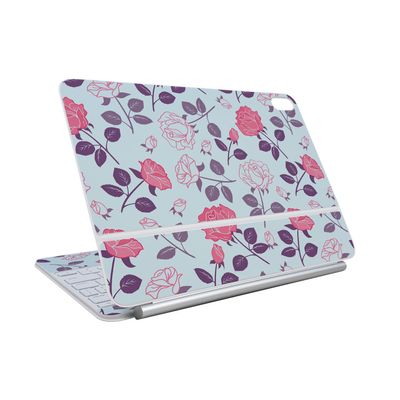 Skin Compatible with Apple Magic Keyboard for iPad Air 11-inch (M3) 2025 - Vintage Floral - Premium 3M Vinyl Protective Wrap Decal Cover - Easy to Apply | Crafted in The USA by MightySkins
