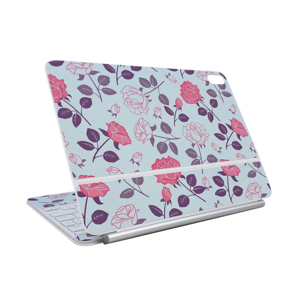 Skin Compatible with Apple Magic Keyboard for iPad Air 11-inch (M3) 2025 - Vintage Floral - Premium 3M Vinyl Protective Wrap Decal Cover - Easy to Apply | Crafted in The USA by MightySkins