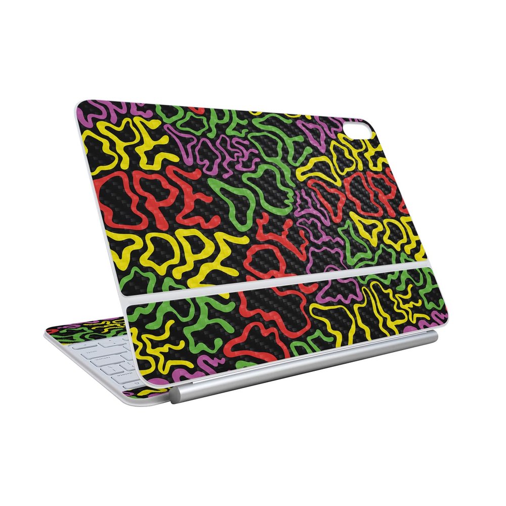 Carbon Fiber Skin Compatible with Apple Magic Keyboard for iPad Air 11-inch (M3) 2025 - Super Dope - Premium 3M Vinyl Protective Wrap Decal Cover - Easy to Apply | Crafted in The USA by MightySkins