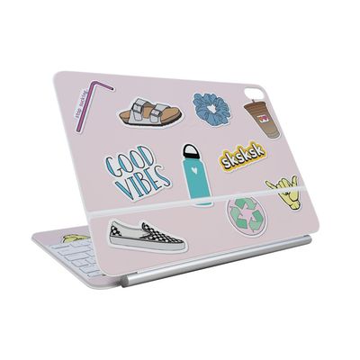 Skin Compatible with Apple Magic Keyboard for iPad Air 11-inch (M3) 2025 - VSCO1 - Premium 3M Vinyl Protective Wrap Decal Cover - Easy to Apply | Crafted in The USA by MightySkins