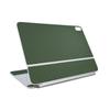 Carbon Fiber Skin Compatible with Apple Magic Keyboard for iPad Air 11-inch (M3) 2025 - Solid Olive - Premium 3M Vinyl Protective Wrap Decal Cover - Easy to Apply | Crafted in The USA by MightySkins view 1