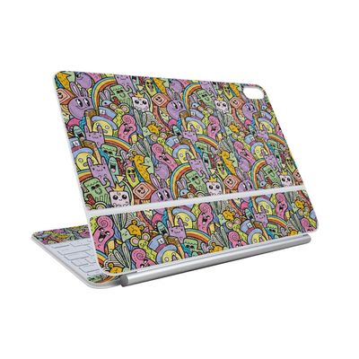 Carbon Fiber Skin Compatible With Apple Magic Keyboard for iPad Air 11-inch (M3) 2025 - Rainbow Goofs - Premium 3M Vinyl Protective Wrap Decal Cover - Easy To Apply | Crafted in the USA by MightySkins