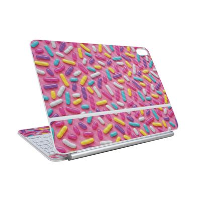 Carbon Fiber Skin Compatible with Apple Magic Keyboard for iPad Air 11-inch (M3) 2025 - Sprinkles - Premium 3M Vinyl Protective Wrap Decal Cover - Easy to Apply | Crafted in The USA by MightySkins