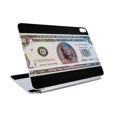 Carbon Fiber Skin Compatible with Apple Magic Keyboard for iPad Air 11-inch (M3) 2025 - Monroe Currency - Premium 3M Vinyl Protective Wrap Decal Cover - Easy to Apply | Made in The USA by MightySkins