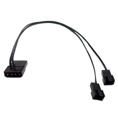 BOXUWFO HONGP H&*igh qu>ality 4Pin Pass Through to 3Pin/ 4Pin PWM Fan Splitter Power Connector Adapter Cable