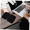 Angoily 2pcs Eva Electronics Organizer Bag for Digital Accessories Multi-purpose Earphone and Cable Storage Case with Mesh Pocket and Elastic Ring Portable Zipper Closure Travel Pouch view 4