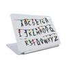 Carbon Fiber Skin Compatible with Apple Magic Keyboard for iPad Air 11-inch (M3) 2025 - Stranger Alphabet - Premium 3M Vinyl Protective Wrap Decal Cover - Easy to Apply | Made in The USA view 1
