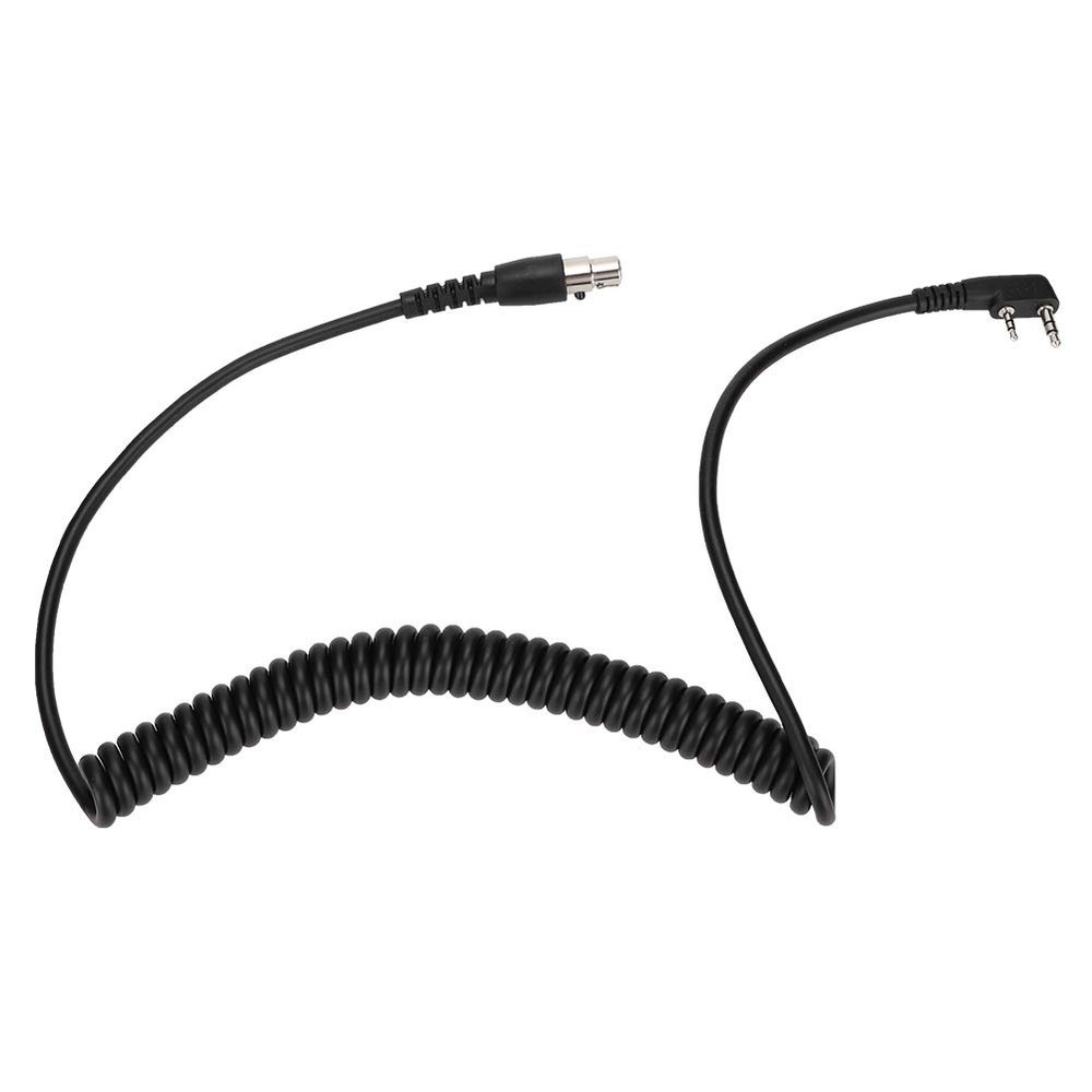Acouto 2-Pin to 5-Pin Retractable Coil Cord Cable with K1 Connector for HYTRelm Two Way Radios and Headsets Optimized