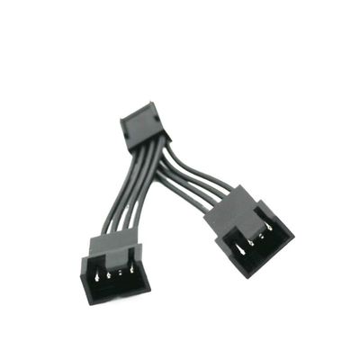 BOXUWFO HONGP 5CM 10CM 15CM Available Super Short Motherboard 4pin PWM Splitter Power Cable 1007 22awg Fan Y Male to Female Adapter Cable(5cm)