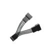 BOXUWFO HONGP 5CM 10CM 15CM Available Super Short Motherboard 4pin PWM Splitter Power Cable 1007 22awg Fan Y Male to Female Adapter Cable(5cm) view 3