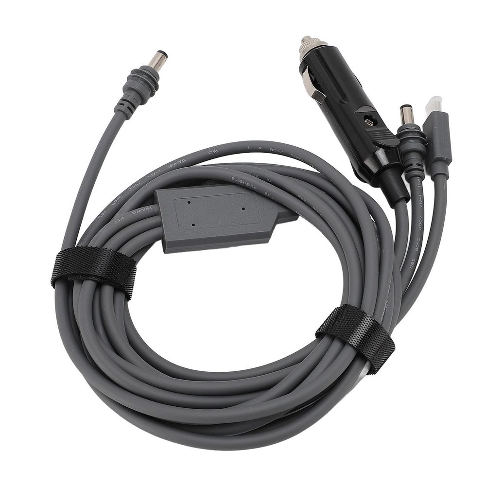 100W 3 in 1 DC Male Plug to Type C & Car Adapter for Mini Device (#1)