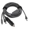 100W 3 in 1 DC Male Plug to Type C & Car Adapter for Mini Device (#1) view 3