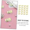 Artibetter 20pcs Transparent Cable Organizer Clips Portable Cord Winder for Headphones USB Cables Use Desktop Management for Home Office view 2