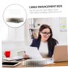 Angoily Transparent Desktop Cable Organizer with Ties Durable and Wear-resistant Data Cable Storage Box for Neat Cord Management and Easy Access view 4