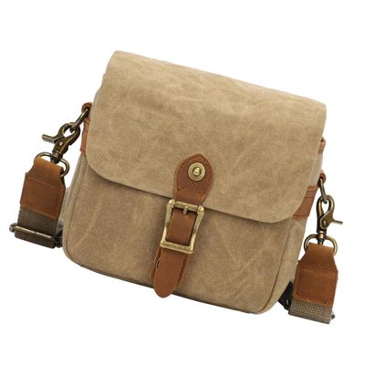 ARTIBETTER Portable Dslr Camera Bag Crossbody Camera Storage Lens Bag Accessory Pouch Canvas Case for Day Trips