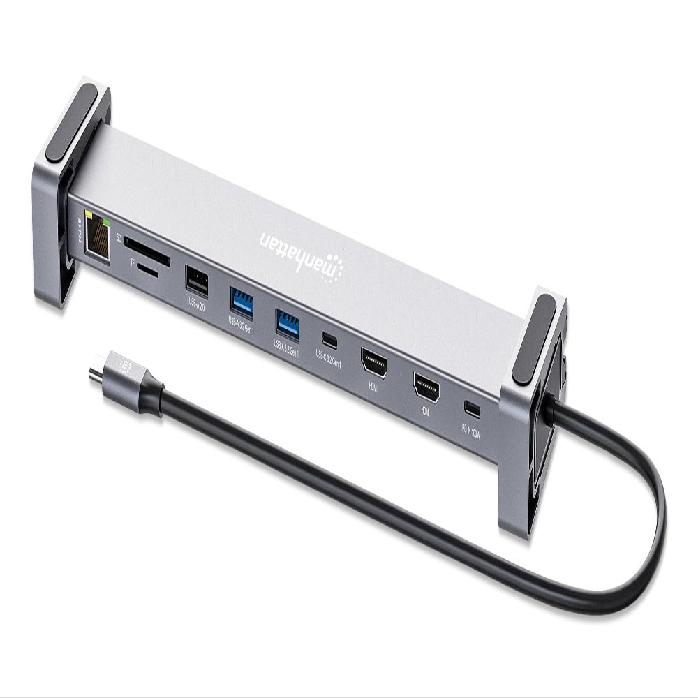 Manhattan 10-in-1 4K USB-C PD Docking Station 2xHDMI