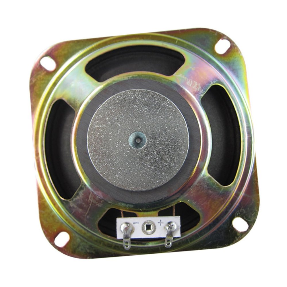 Angoily 2pc Full Range Audio Speakers Square Horn Loudspeakers for Outdoor Use for Keyboards and Sound Systems Easy Push Terminal Connection to Compatible