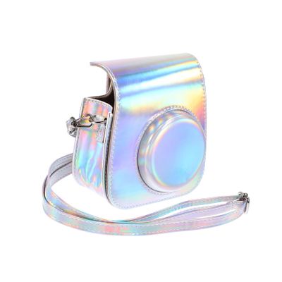 CIYODO Instant Camera Storage Case for Mini Detachable Shoulder Strap Scratch Pu Photography Bag Protects against Collisions Dirt Stains Stylish Design Gradient