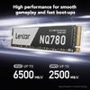 Lexar 1TB NQ780 SSD PCIe Gen4 NVMe M.2 2280 Internal Solid State Drive, Up to 6500/2500 MB/s Read/Write, Compatible with PS5, for Gamers and Creators (LNQ780X001T-RNNNU) view 2
