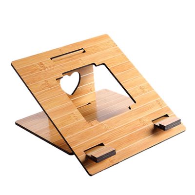 Angoily Ergonomic Wooden Laptop Stand Portable Laptop Shelf for Laptops Lightweight Sturdy Construction for Anywhere Use