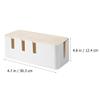 Angoily 1pc Box for Power Organizer Heat Dissipation Design for Cords and Tidy up Your Space view 2