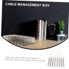 ARTIBETTER Desktop Cable Management Case Multi-compartment Storage Box Cord Holder Wire Organizer Cable Storage Box for Home Desk Office view 3
